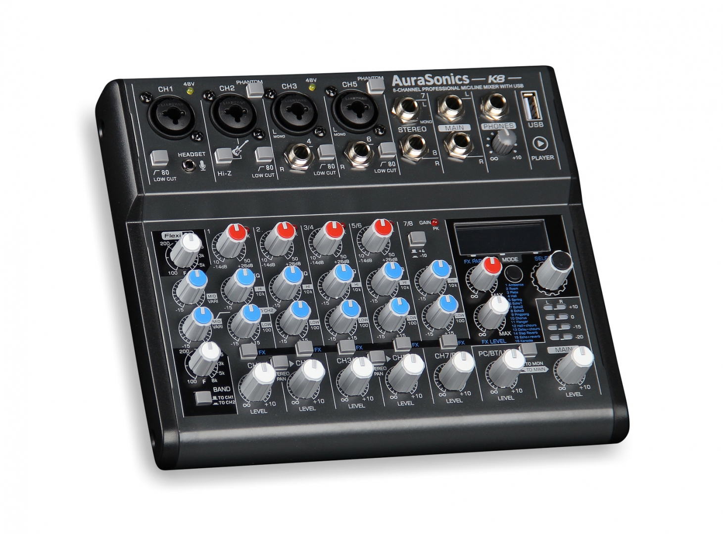 AuraSonics K8 компактный микшерный пульт в Кингисеппе